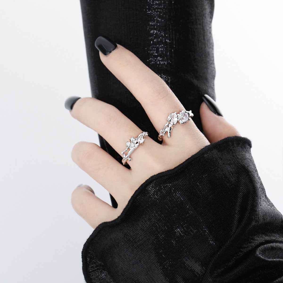 Cinderella's Sparkle Silver Statement Ring