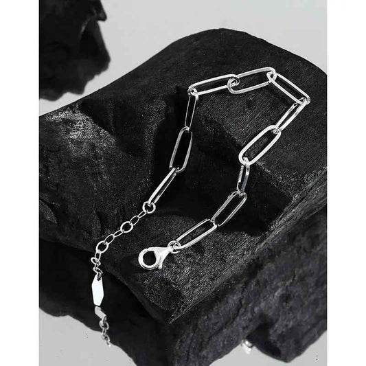 Athena's Silver Chain Bracelet