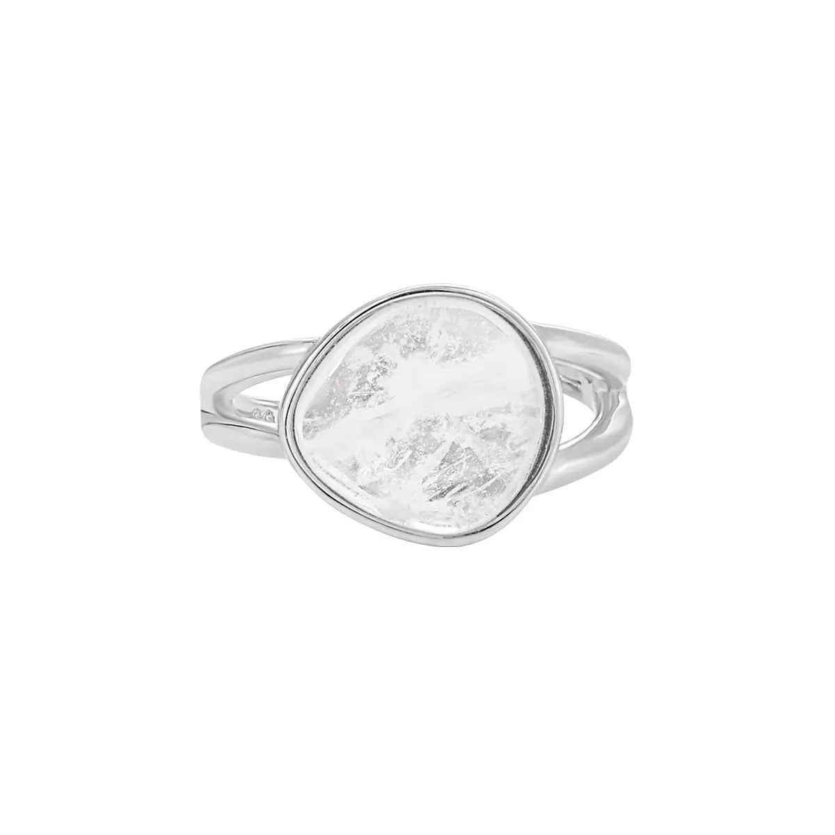 Isolde's Crystal Silver Statement Ring