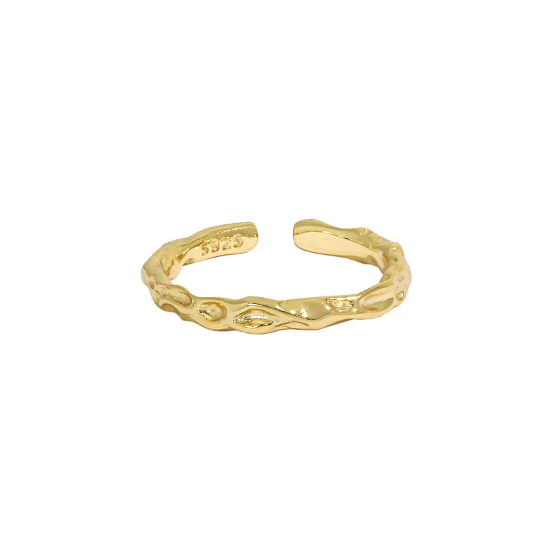 ATHENA'S INDUSTRIAL TEXTURE SILVER RING - OPHRASTUDIO