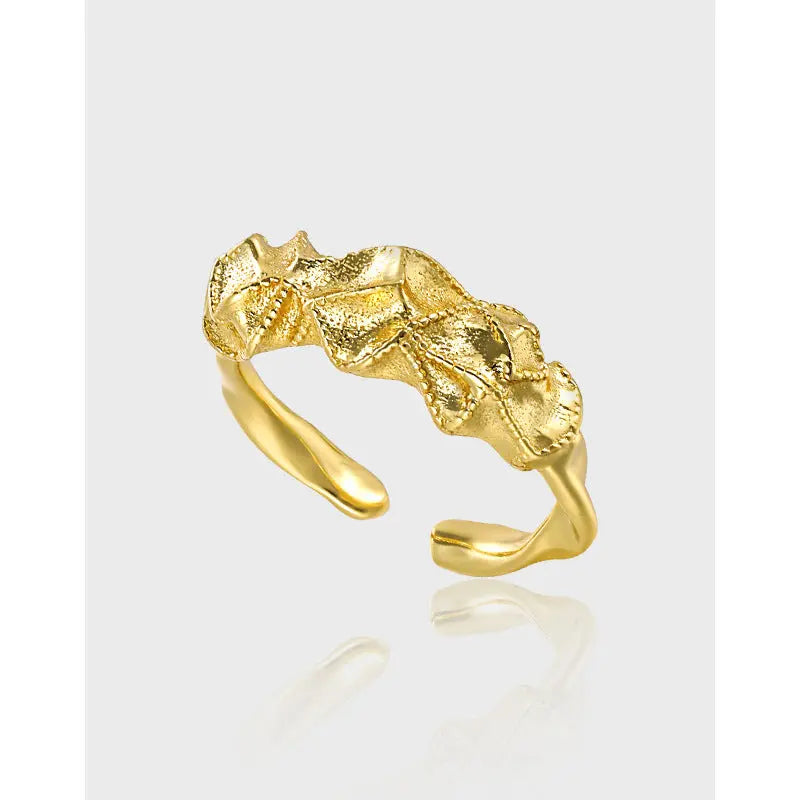 HARMONY'S IRREGULAR MATTE SILVER RING OPHRASTUDIO