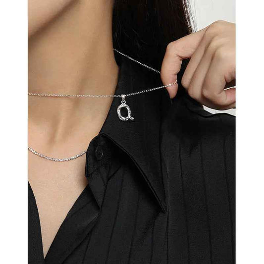Eternal Sterling Silver Initial Necklace