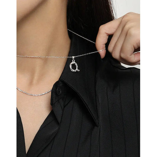 Eternal Sterling Silver Initial Necklace