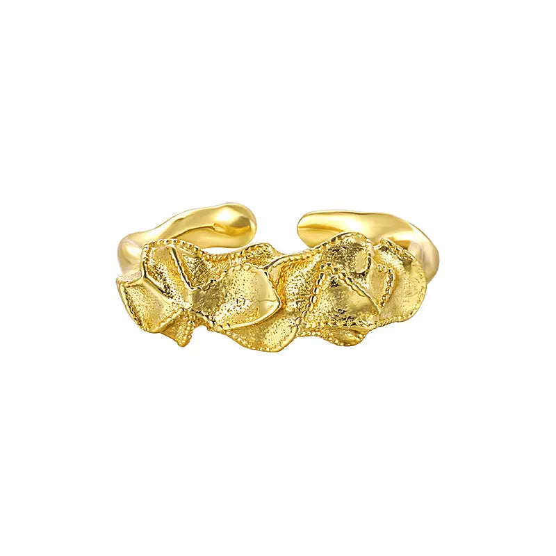 HARMONY'S IRREGULAR MATTE SILVER RING OPHRASTUDIO