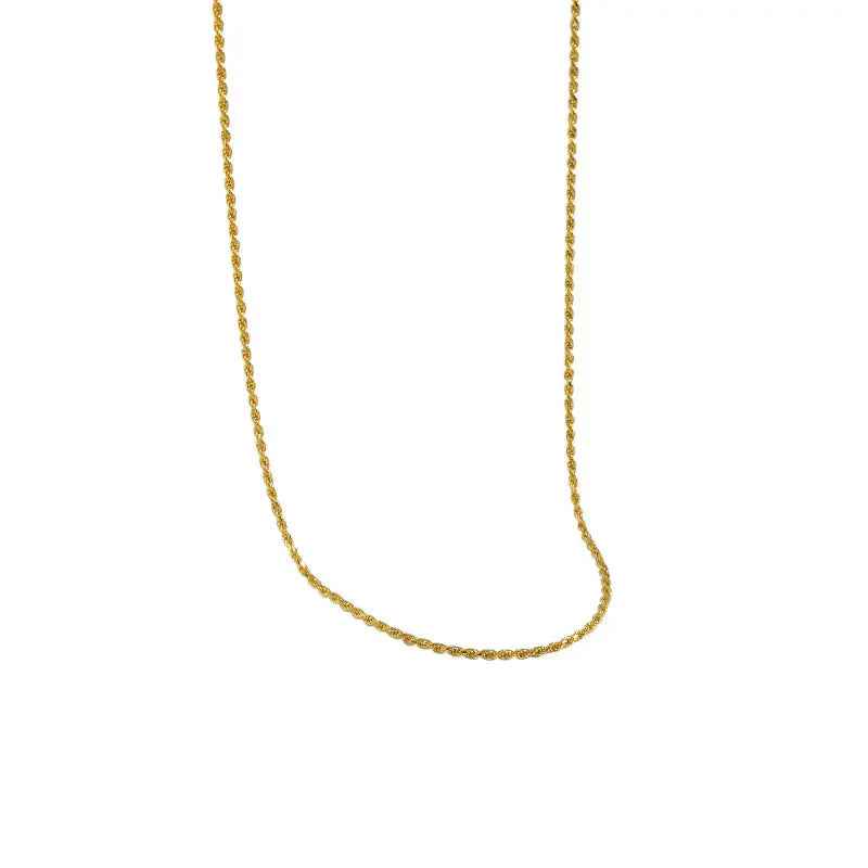 Aphrodite's Twisted Texture Silver Chain Necklace