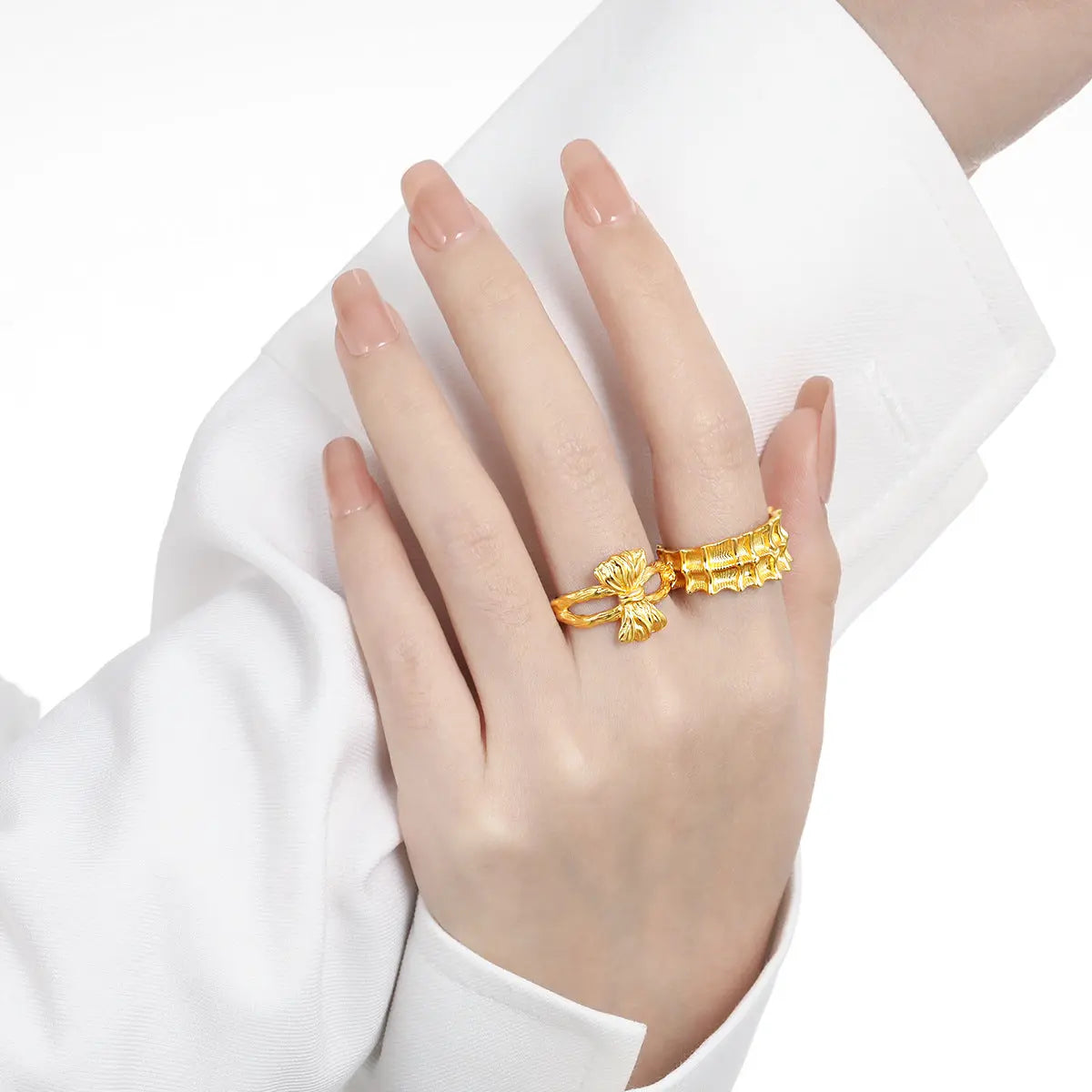 Luminous Silver Statement Ring