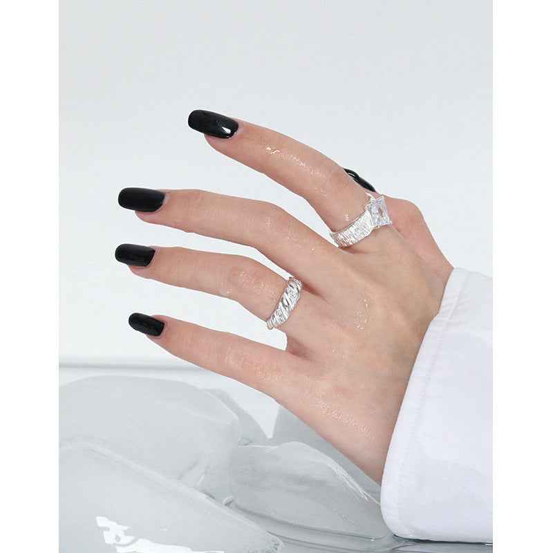 Bold Brilliance Silver Statement Ring