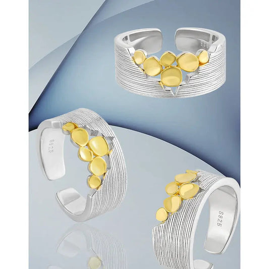 Opulent Scales Silver Statement Ring