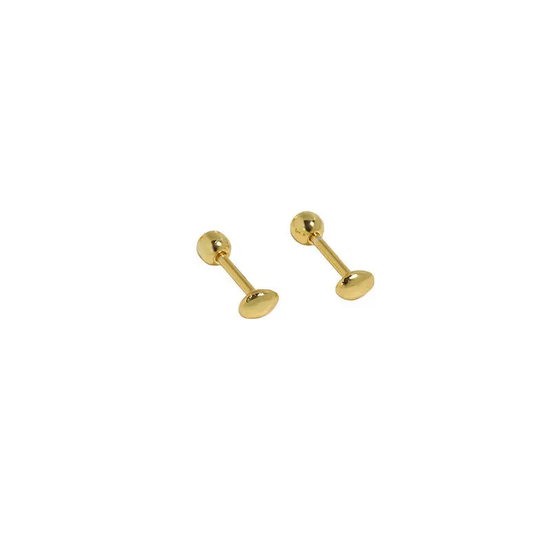 GEOMETRIC IRREGULAR OVAL SCREW STUDS - OPHRASTUDIO