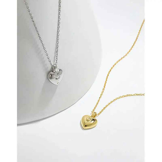 Seraphina's Silver Heart Pendant Necklace