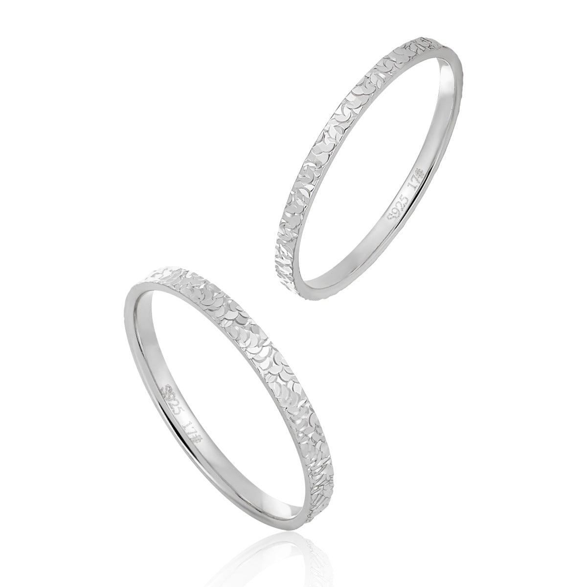SHATTERED SPARKLE SILVER RING OPHRASTUDIO