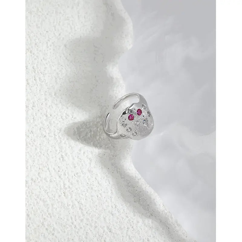 FREYA'S TWILIGHT ZIRCON SILVER RING - OPHRASTUDIO