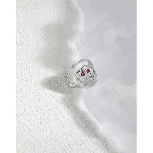 Freya's Twilight Silver Signet Ring