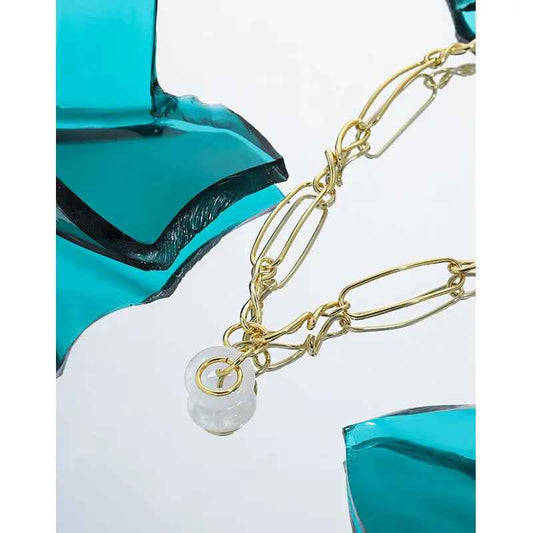 Selene's White Silver Crystal Necklace