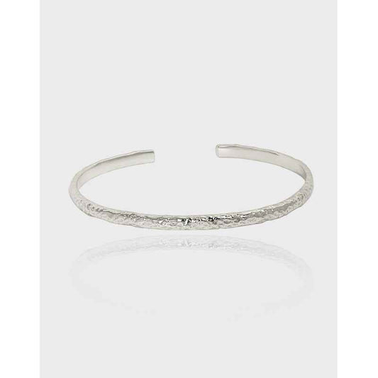 Enchanted Foil Silver Cuff Bracelet