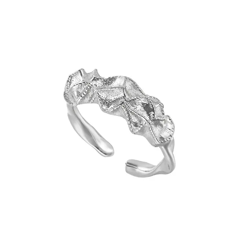 HARMONY'S IRREGULAR MATTE SILVER RING OPHRASTUDIO