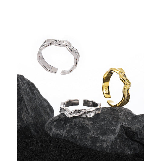 Ariel's Bubble Dream Silver Stacking Ring