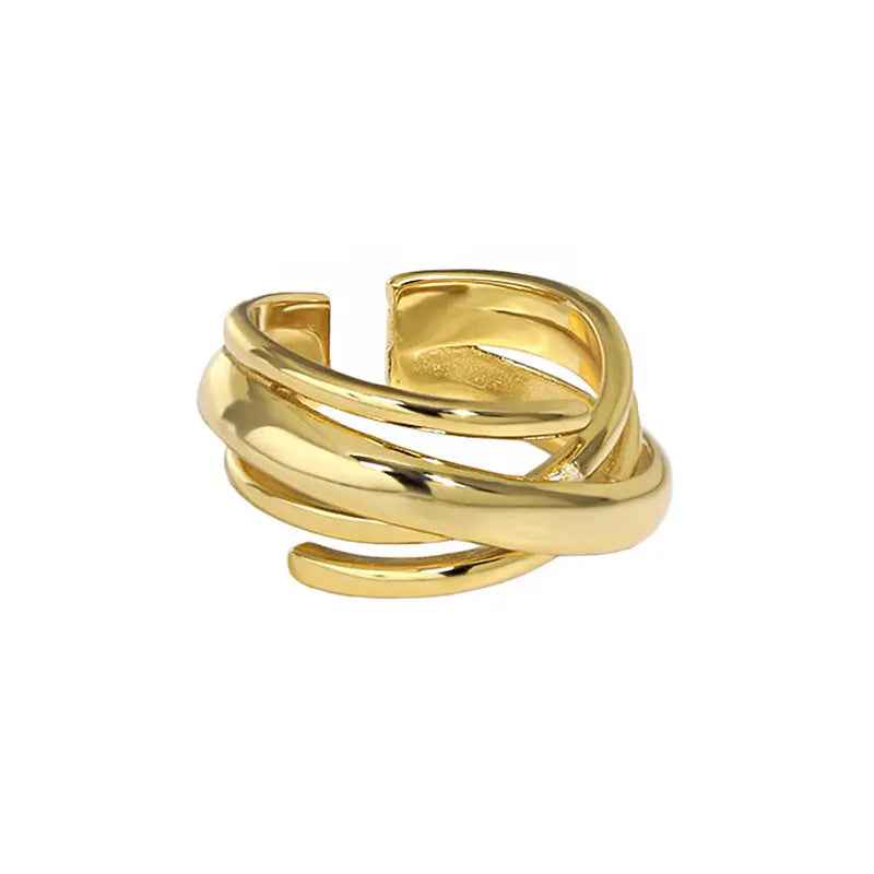 Sylvia's Multi-Layer Winding Silver Statement Ring