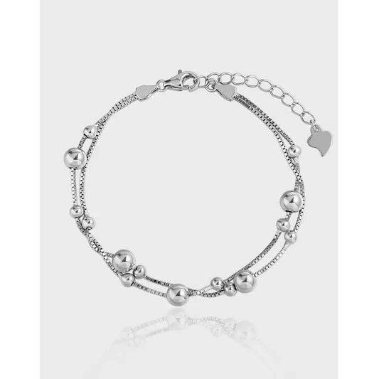 Freya's Silver Bead Chain Bracelet