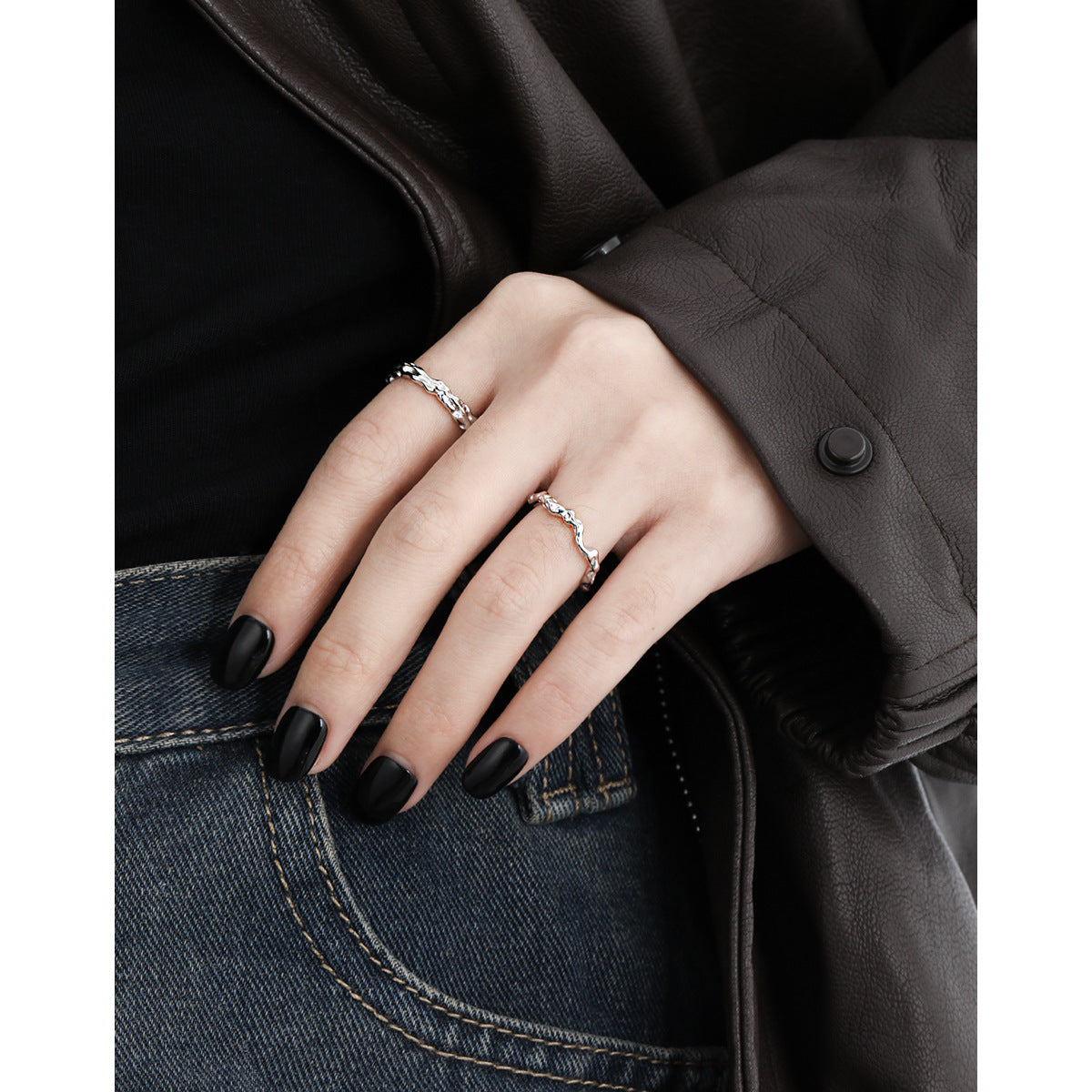 ENCHANTED MEADOW SILVER RING OPHRASTUDIO