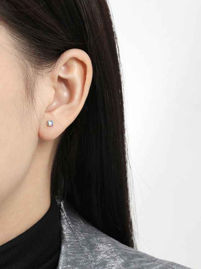 Luna Glow Opal Stud Earrings