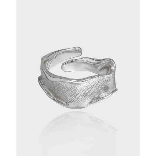 Calypso's Irregular Texture Silver Statement Ring