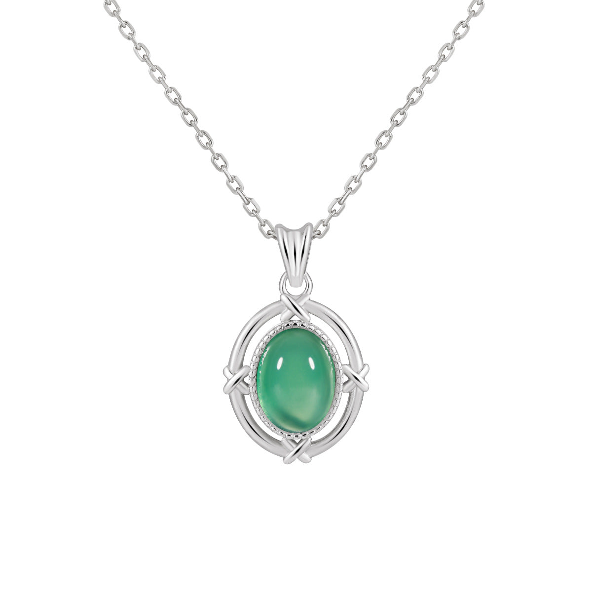 Natural Gemstone Pendant Necklace OPHRASTUDIO