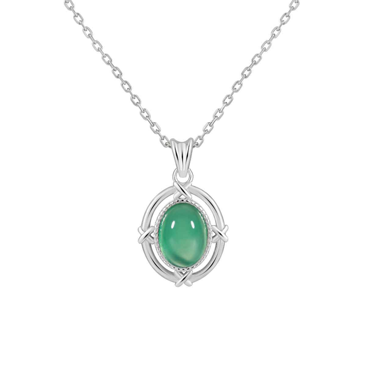 Natural Gemstone Pendant Necklace