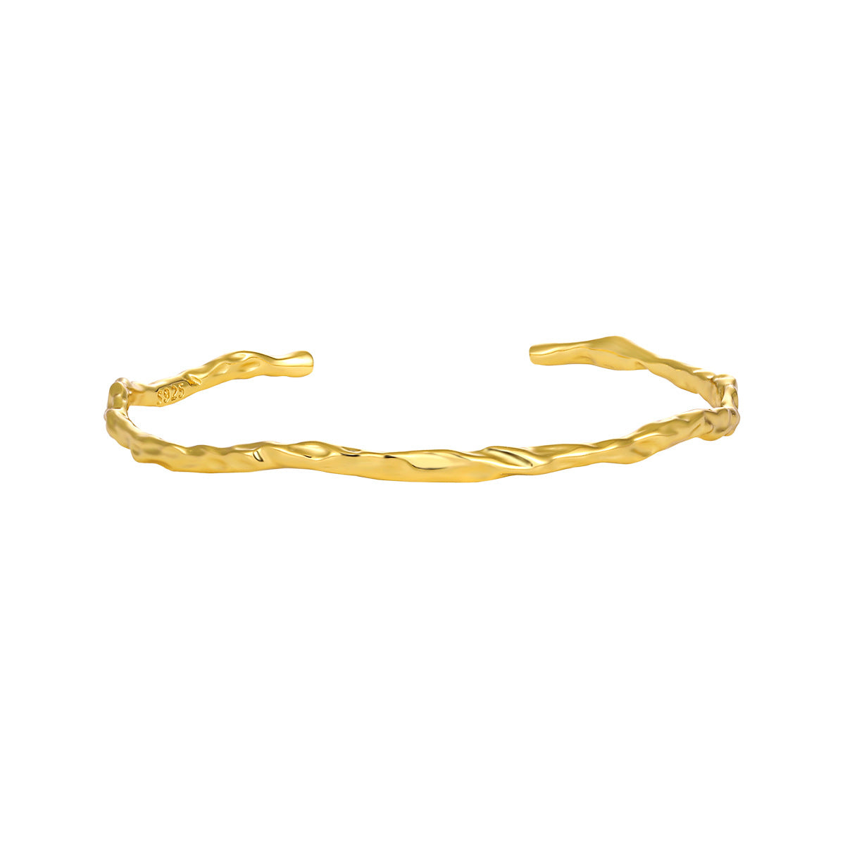 Frosted Lava Silver Cuff Bracelet