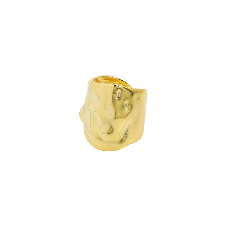 Bold Ripple Sterling Silver Ear Cuff OPHRASTUDIO