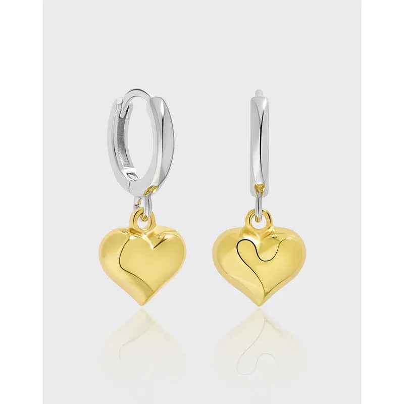 Love's Chromatic Embrace Silver Drop Earrings