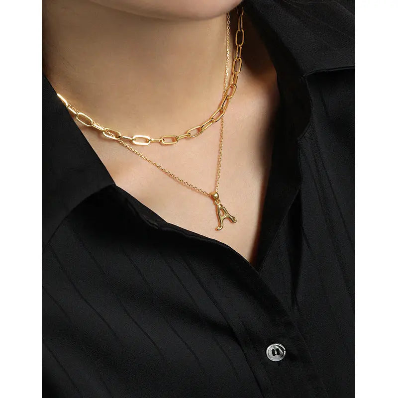 ALPHABET CHARM NECKLACE - OPHRASTUDIO