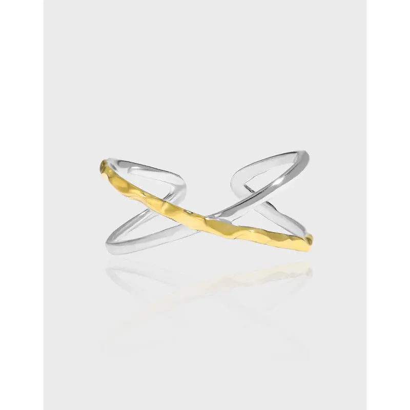 DUAL TEXTURE RING - OPHRASTUDIO