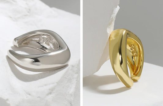 Sculptural Heavy-Design Ear Cuff Earring OPHRASTUDIO