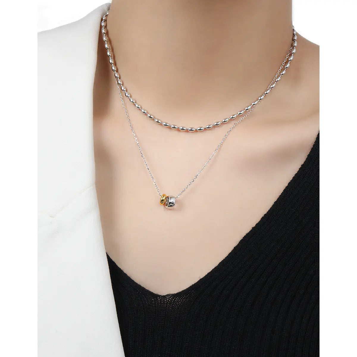 COLOR ROUND WHEEL NECKLACE - OPHRASTUDIO