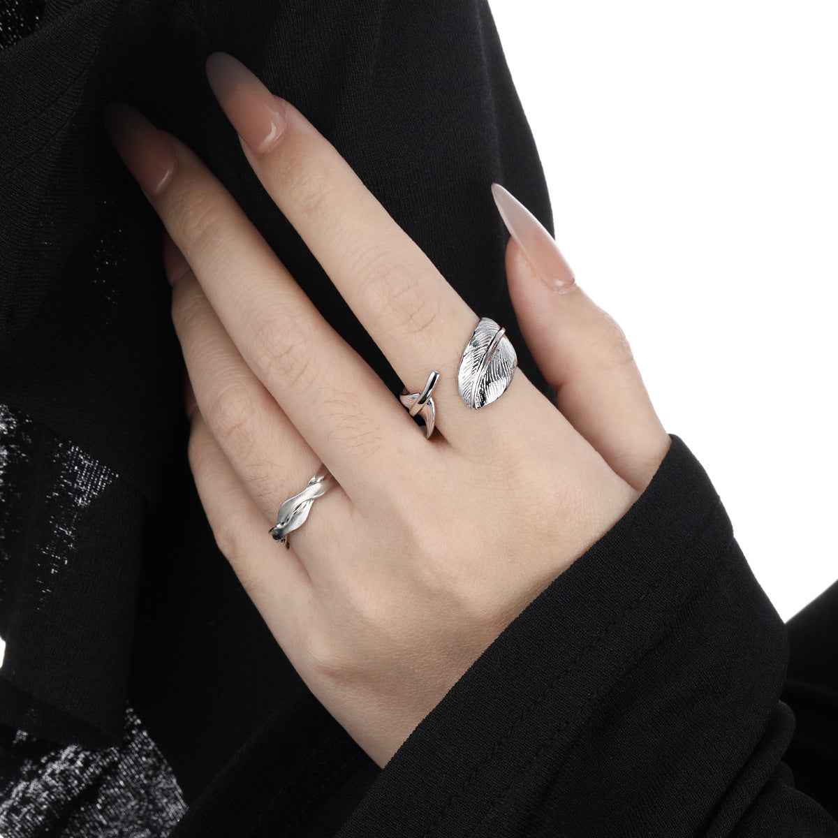 Feather Wrap Statement Ring
