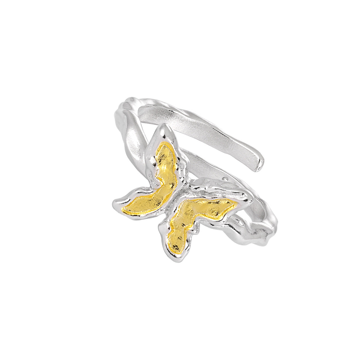 Tiana's Butterfly Silver Statement Ring