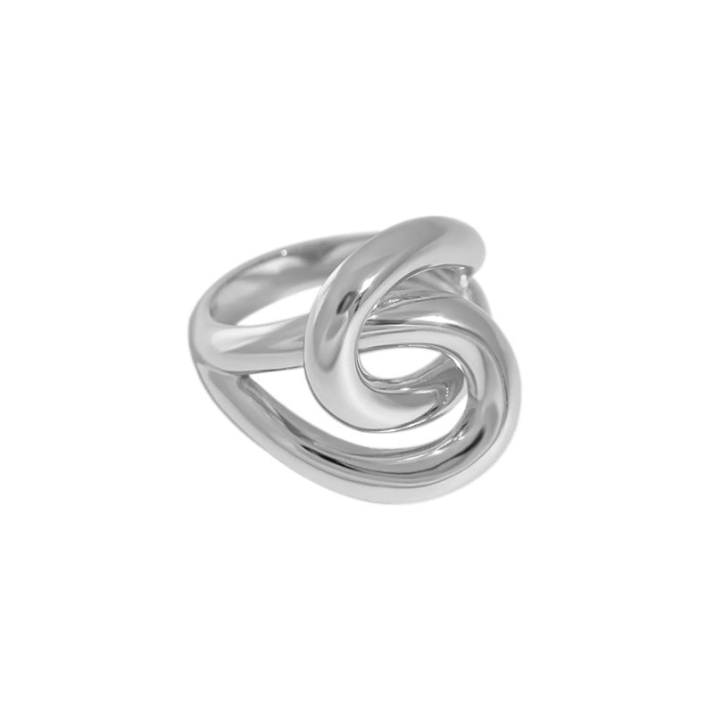 INTERWOVEN ELEGANCE SILVER RING OPHRASTUDIO
