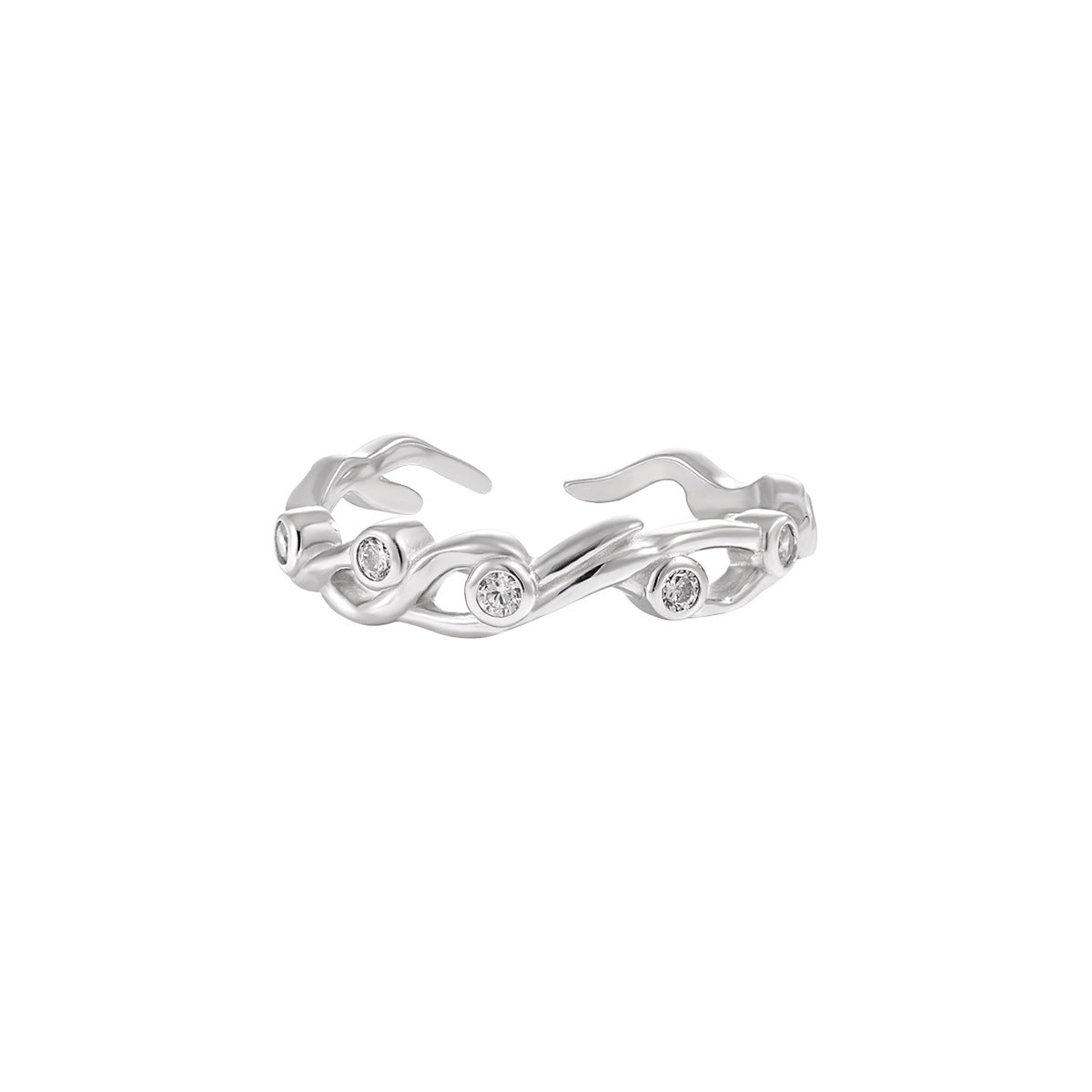 ETERNAL SPIRAL SILVER RING OPHRASTUDIO