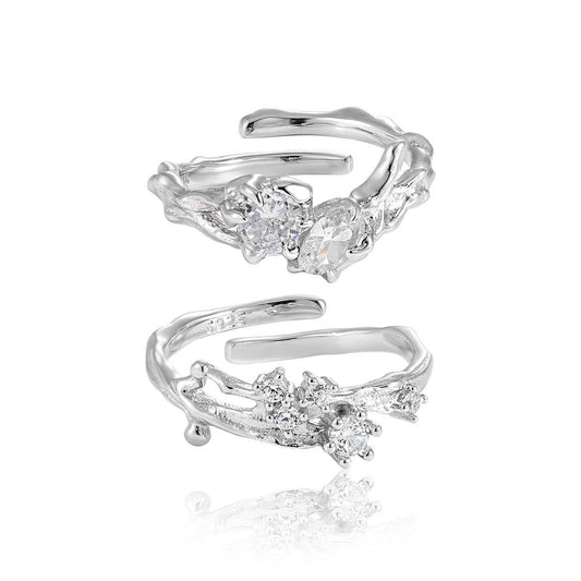 Cinderella's Sparkle Silver Statement Ring