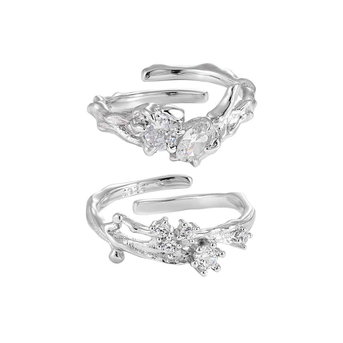 Cinderella's Sparkle Silver Statement Ring