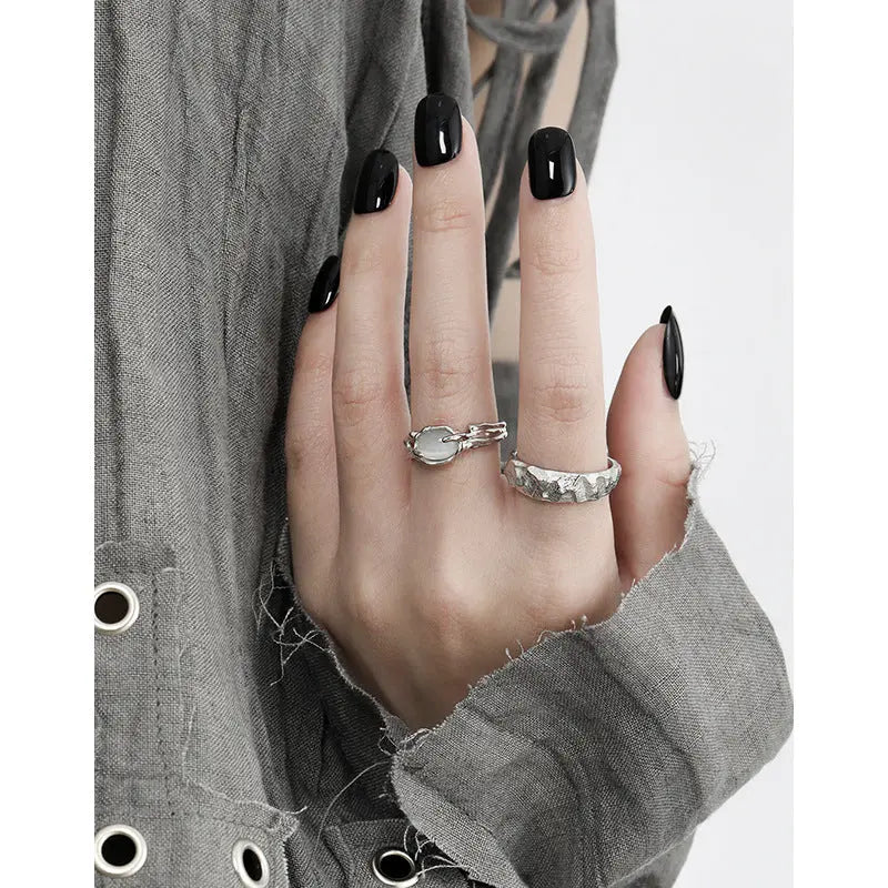Frozen Cat‘S Eye Whispers Silver Statement Ring