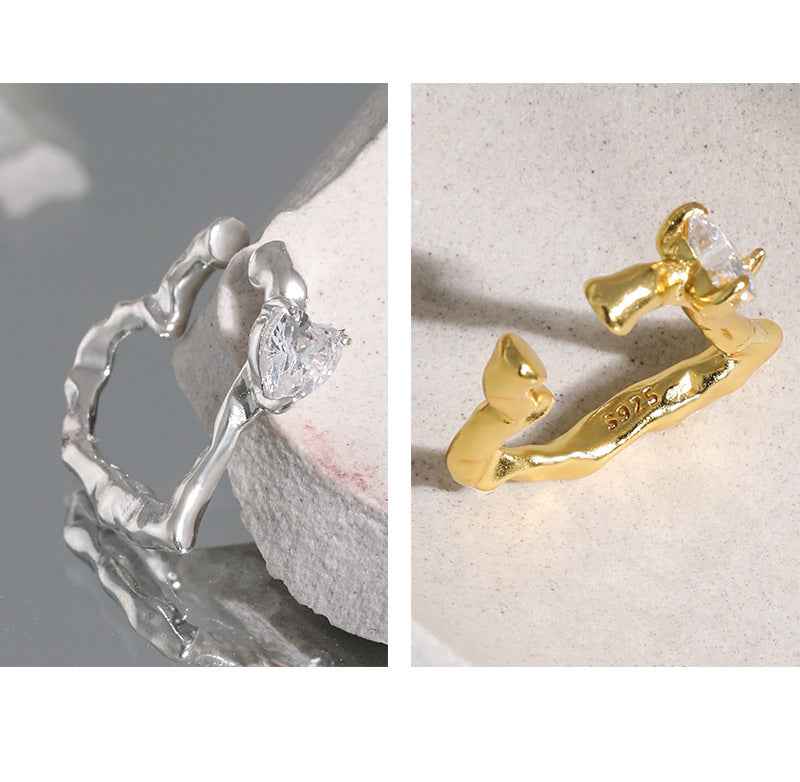 Glinting Grace Sterling Silver Ear Cuff Earring