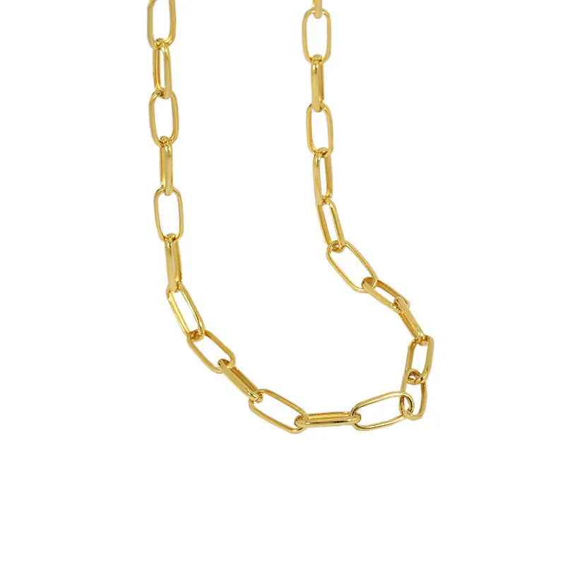 Niche Simple Silver Chain Necklace