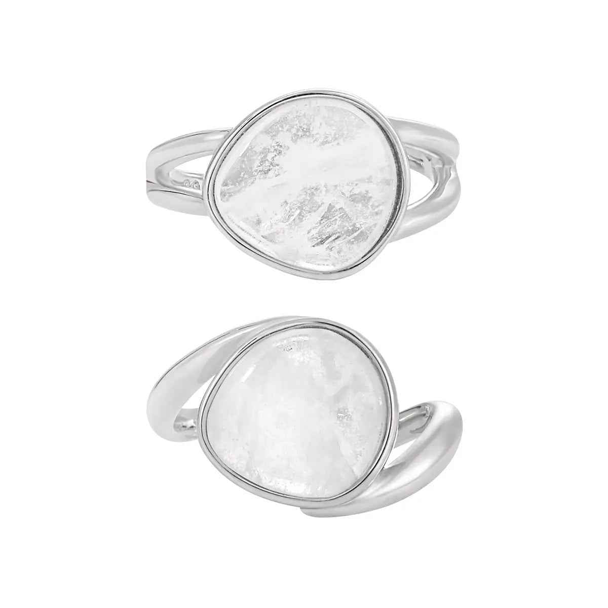 Isolde's Crystal Silver Statement Ring