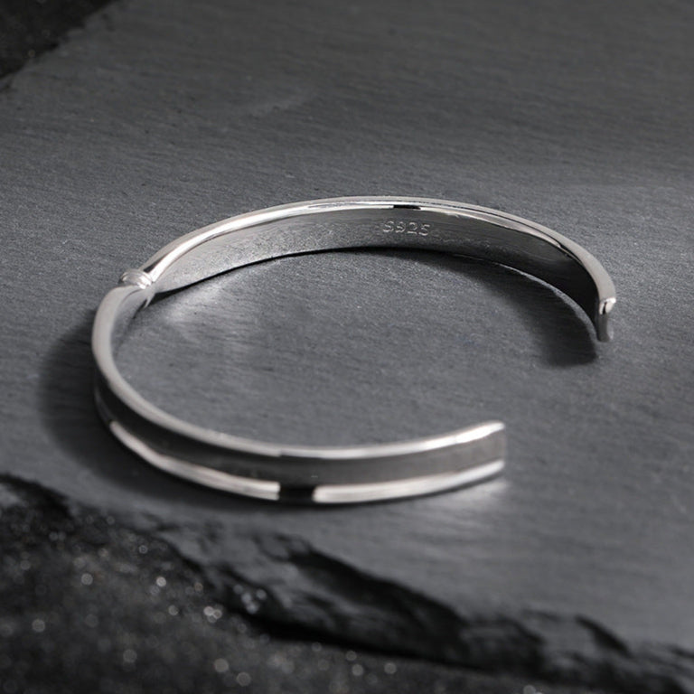 Polished Knot Sterling Silver Cuff Bracelet OPHRASTUDIO