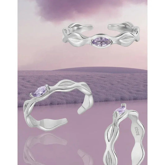 Regal Radiance Silver Stacking Ring