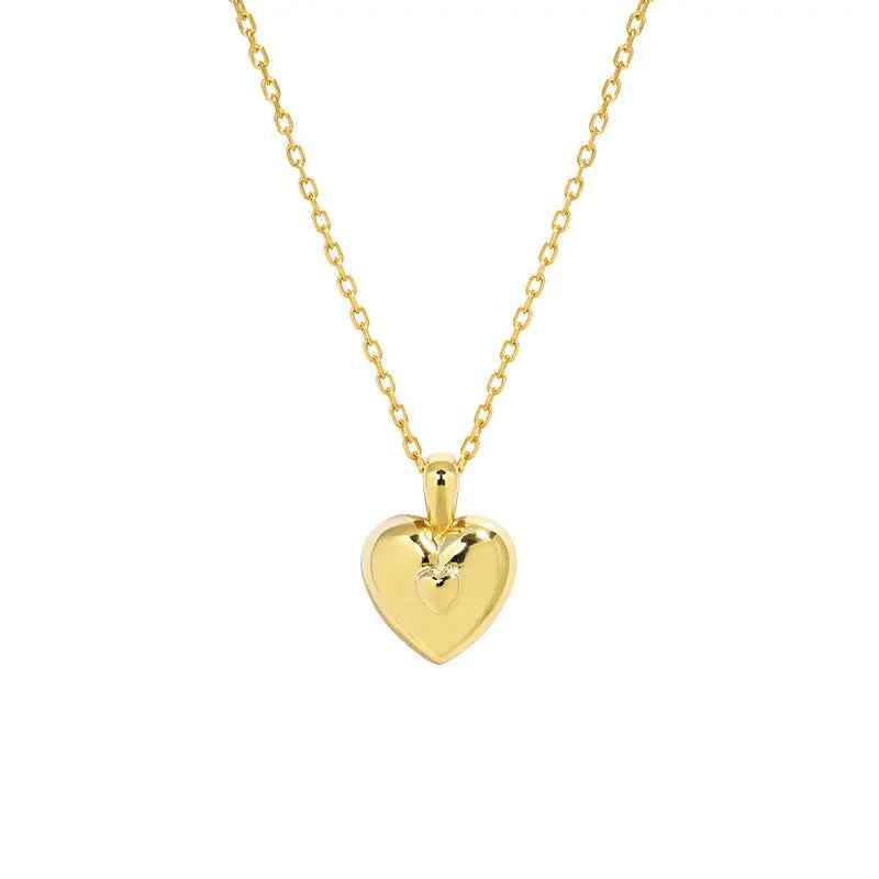 Seraphina's Silver Heart Pendant Necklace