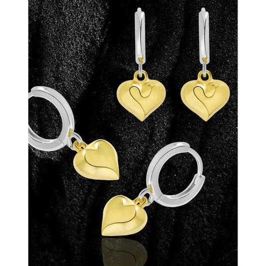 Love's Chromatic Embrace Silver Drop Earrings