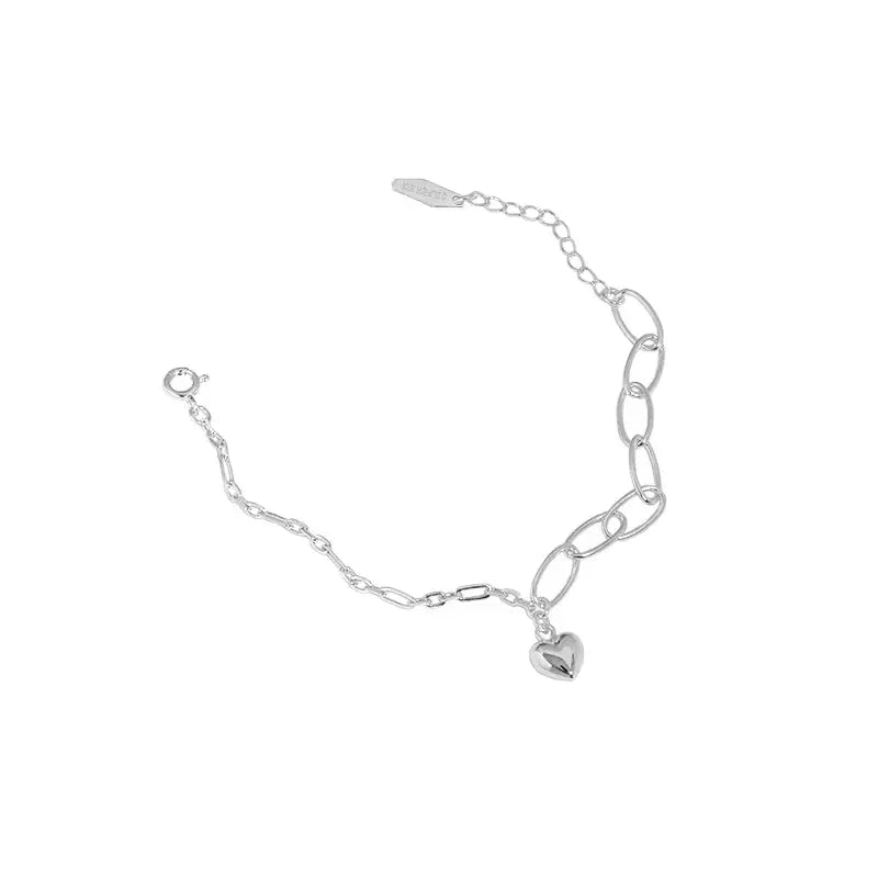 AMORE'S LOVE CHAIN SILVER BRACELET - OPHRASTUDIO